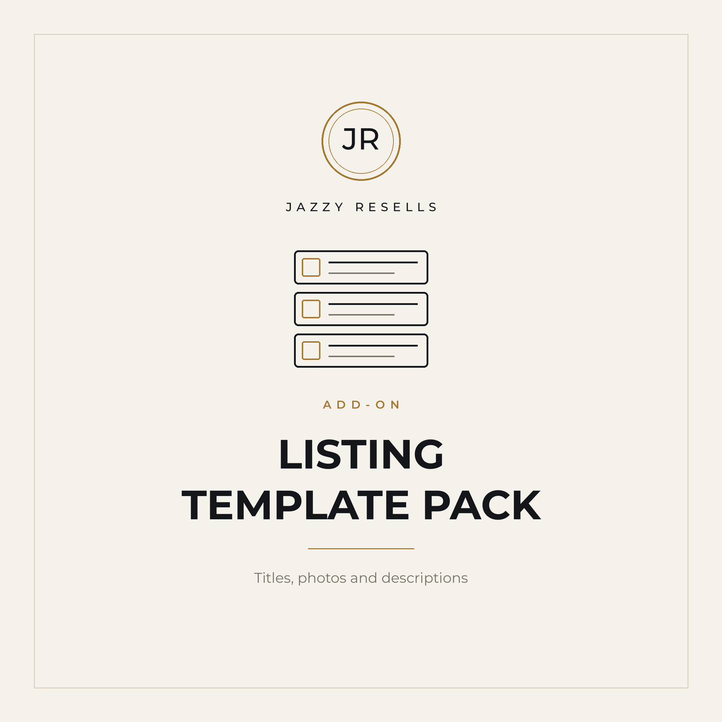 Listing Template Pack